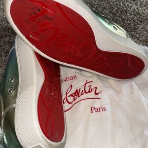 Red bottom sneakers